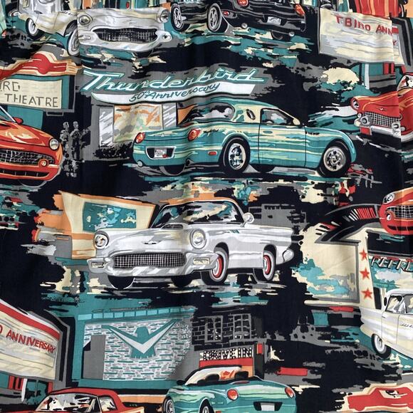 Reyn Spooner Shirt Short Sleeve Hawaiian Floral Tropical T Bird Theatre Car S - Picture 7 of 7